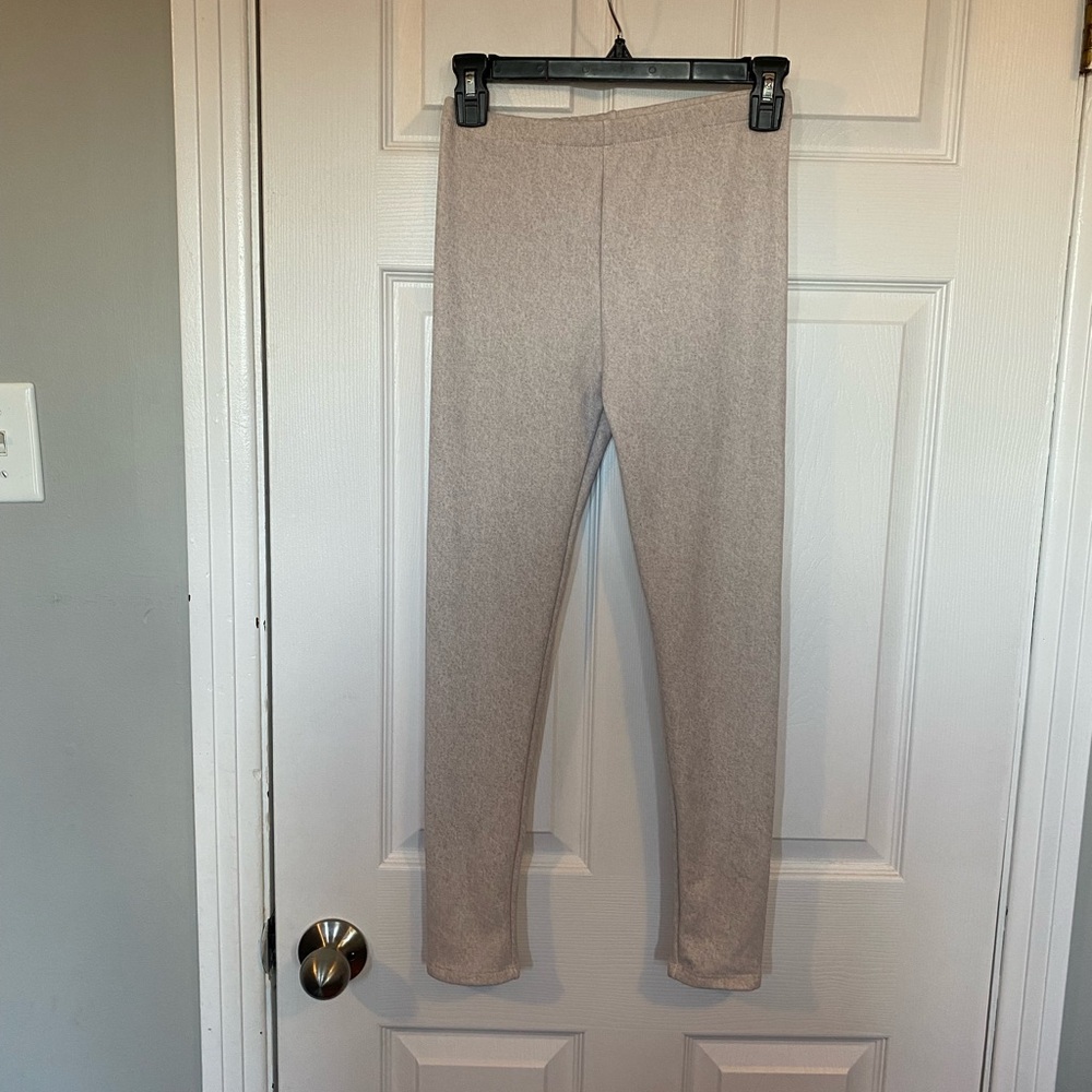 ÜKIDS Fleece Lined Leggings M 10/12 Grey NWT